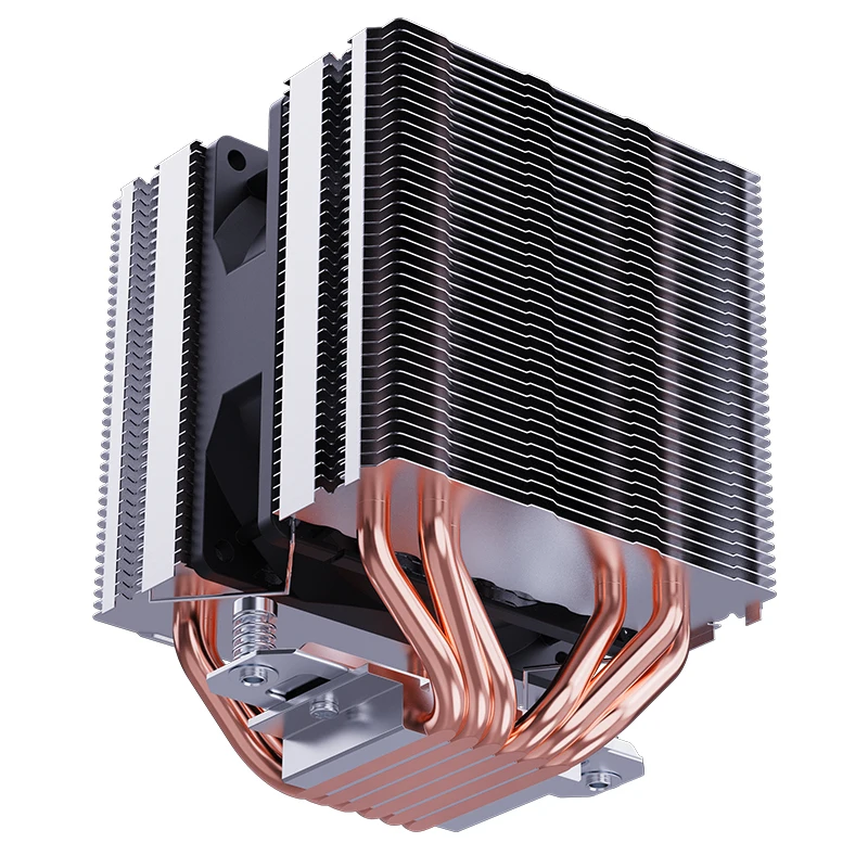 

6 тепловых трубок, 9 см, ШИМ, 4-контактный безблочный воздушный охладитель процессора, однобашенный охлаждающий радиатор