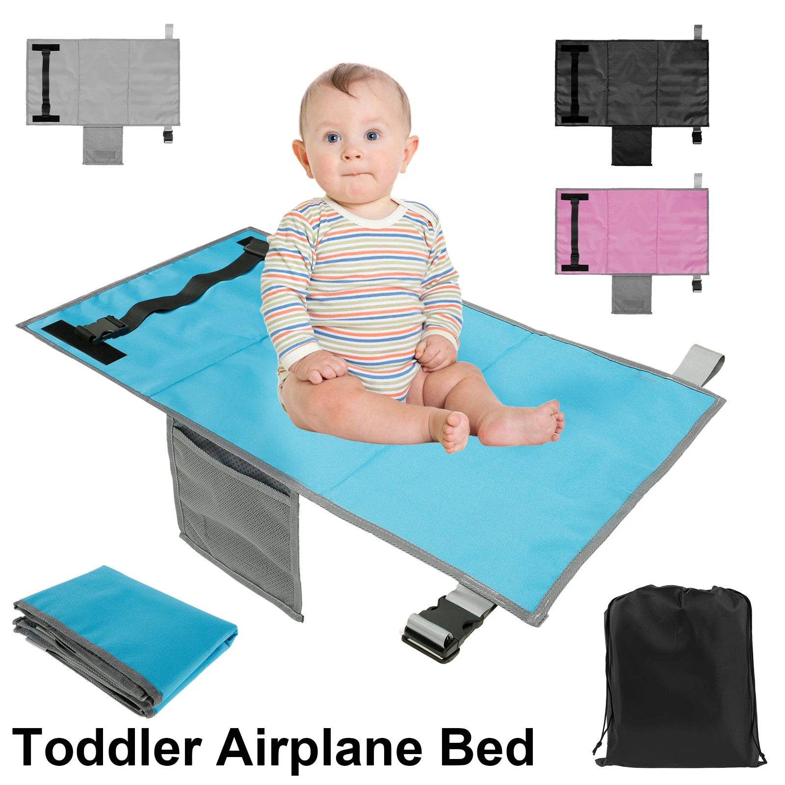 子供旅行飛行機ベッドポータブル子供ペダルベッド足レッグレスト