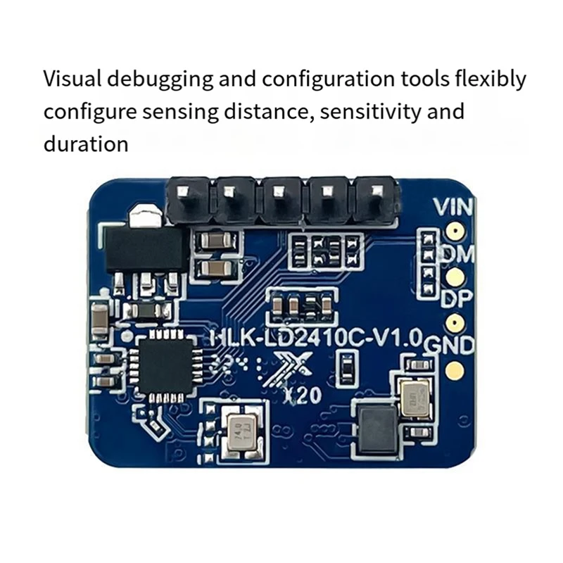 Radar Sensor De Pressão Humana, Milímetro Módulo De Detecção De Movimento De Onda, Durável, LD2410C, 24G, DC5V