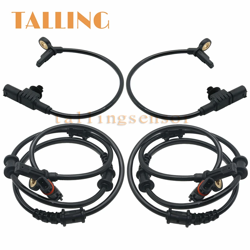 4PCS Front Rear Axle ABS Wheel Speed Sensor For Mercedes-Benz R- ML- GL-Class New 1645400717 1645400917 1649058200 1649058300