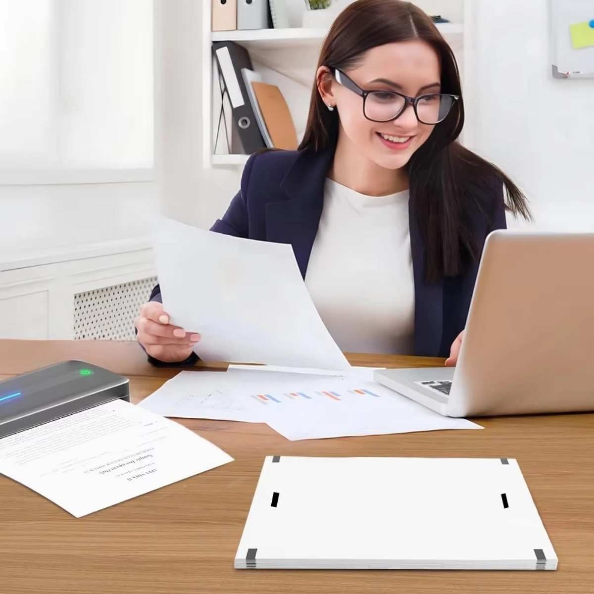 Portable A4 Thermal Paper Roll: Quick-Dry, High Resolution Clear Printing for Label Makers and Office Printers, Fast Shipping