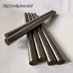 1Pcs 99.99% High Purity Iron Rod Polishing Iron Rod Diameter 1mm-40mm * 100mm Length for Scientific Research