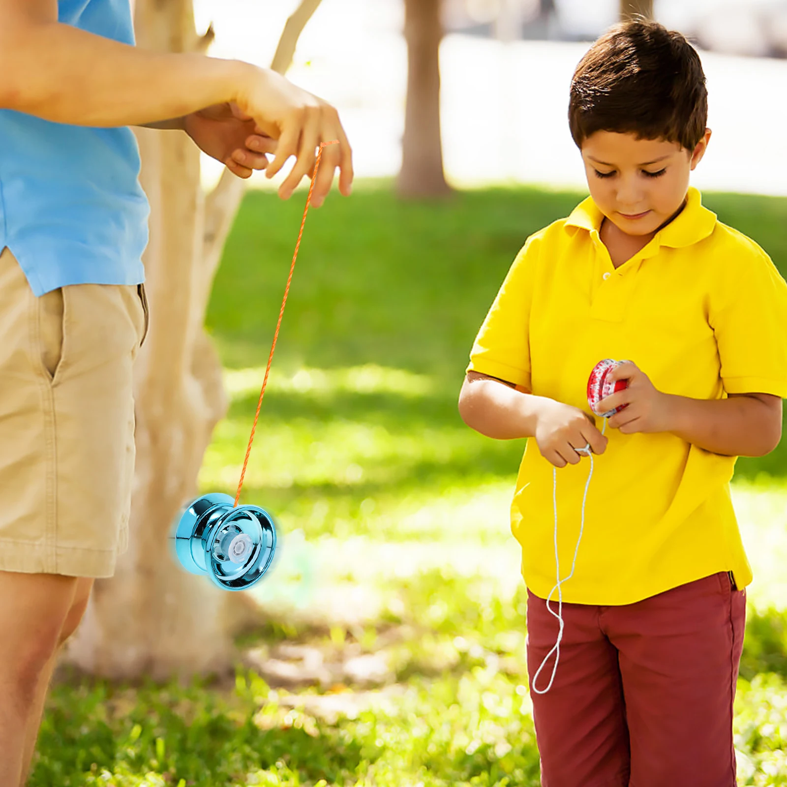 

Beginner Yo-yo Yoyo Toy Competition Yoyos Puzzle Cool Bearing Blue Metal Retro Toys for Child