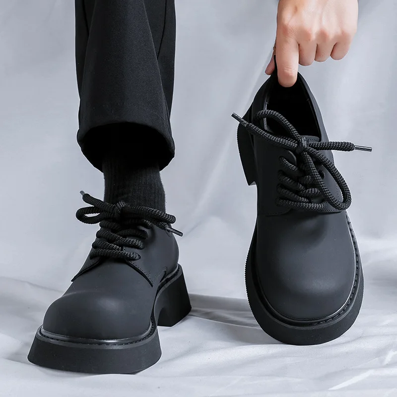 Men\'s Elevated thick high quality Dress Shoes gentleman Office Formal Shoes for Male Wedding Party Casual fashion Comfortable