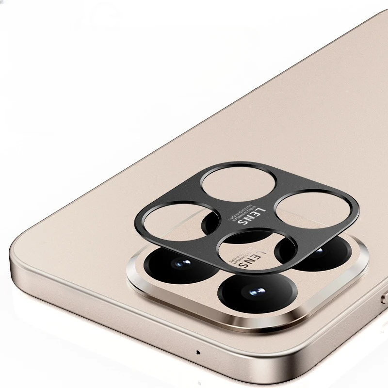 Protecteur de caméra pour Xiaomi 15T Pro, autocollant métallique creux en alliage d'aluminium pour objectif Xiaomi15T 15Tpro, Film de protection, cadre d'anneau