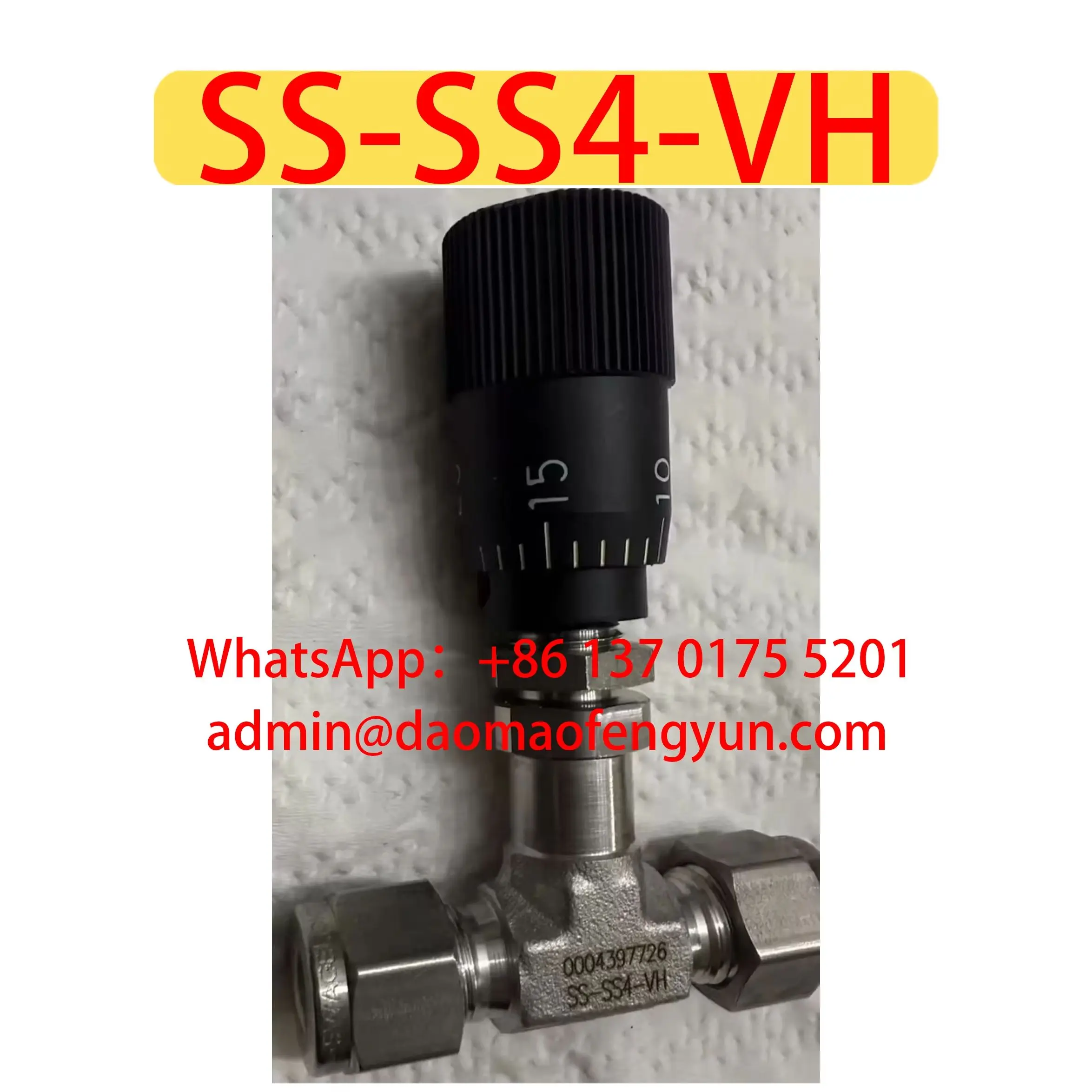 Swagelok Brand New SS-SS4-VH metering valve 1 pieces Original Genuine，Fast shipping