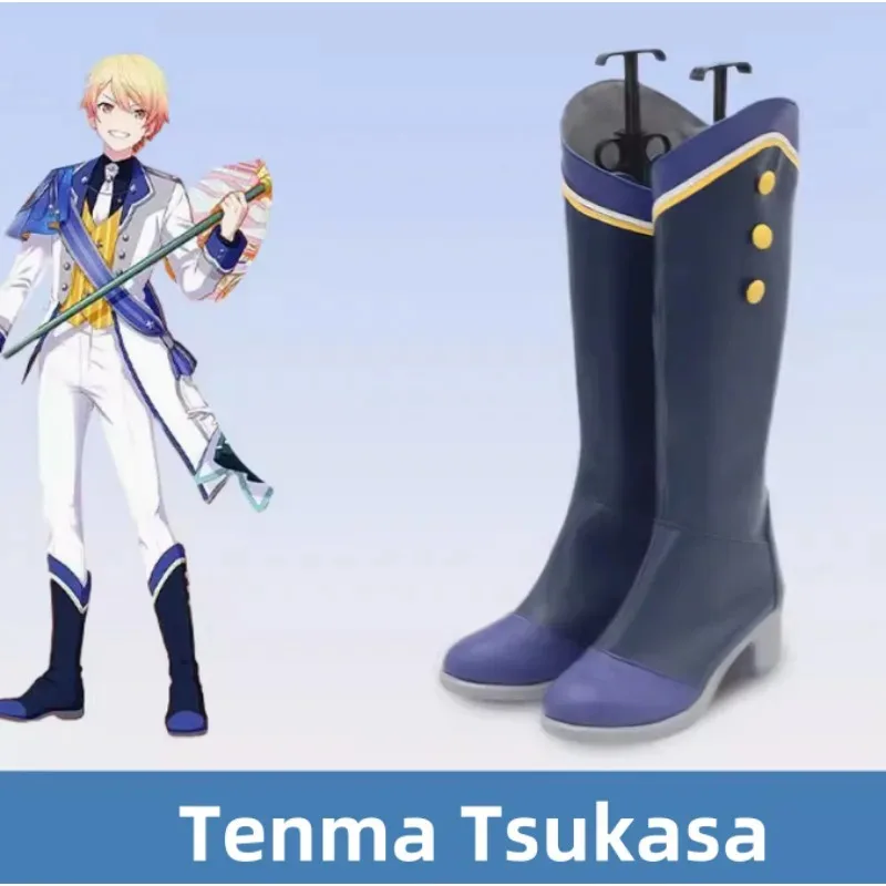 Bear's Home Project Sekai الملونة المرحلة Tenma Tsukasa تأثيري هالوين لعب الأدوار أحذية رجل صبي أنيمي كوميك Ex جديد 2025