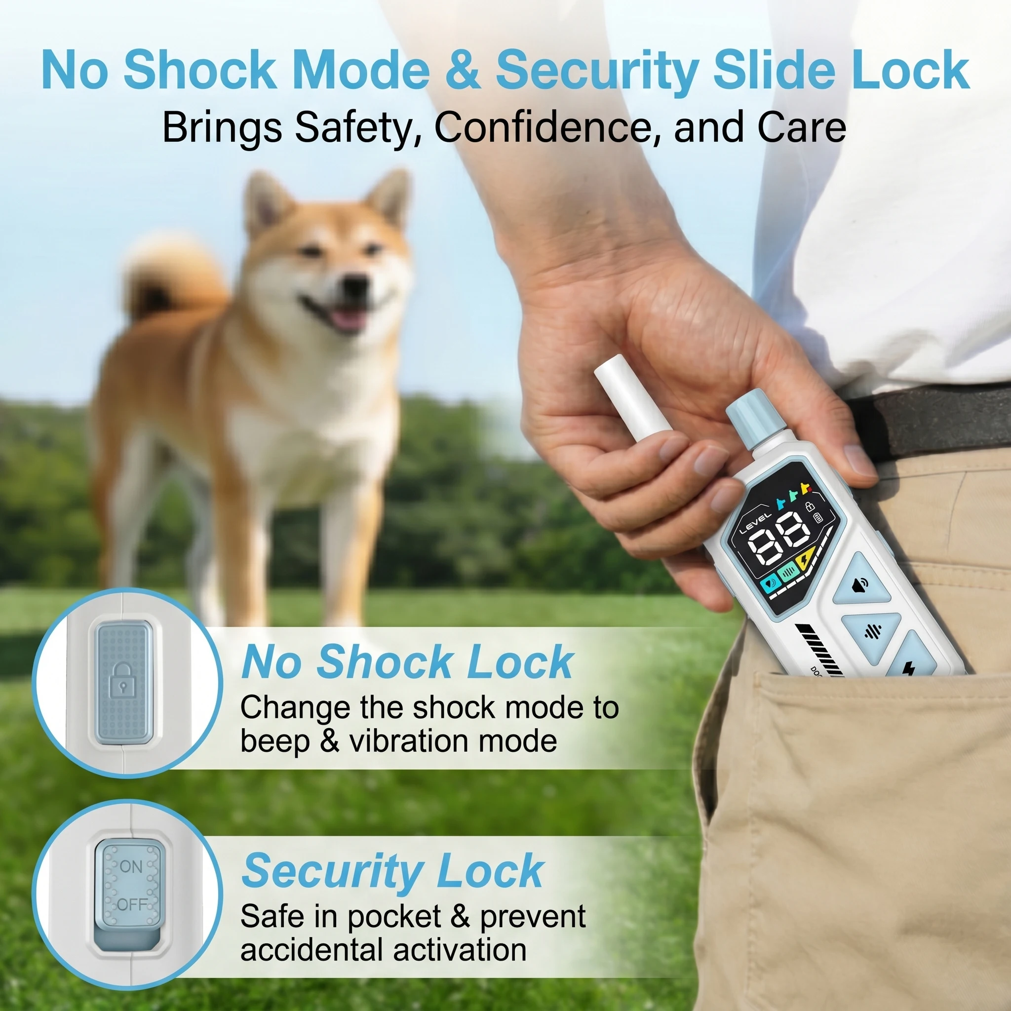 Collar de adiestramiento y antiladridos para perros – Resistente al agua - imagen 3