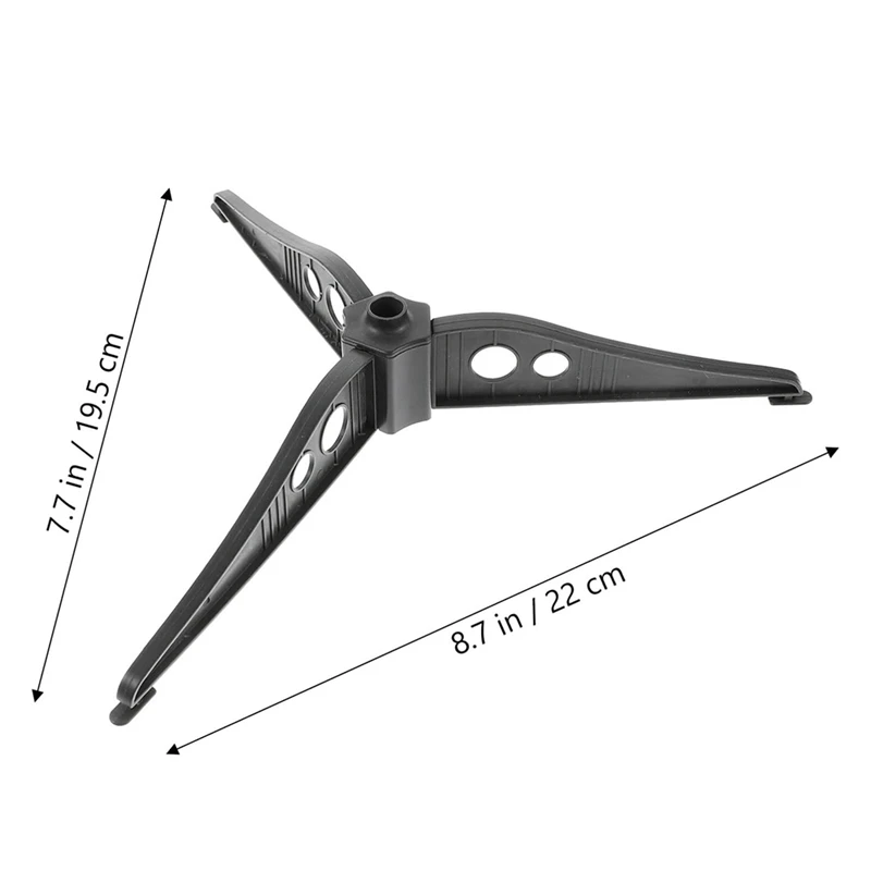 Soporte de Base de árbol de Navidad, trípode de pie de plástico Triangular, marco de plástico inferior blanco, 12Cm