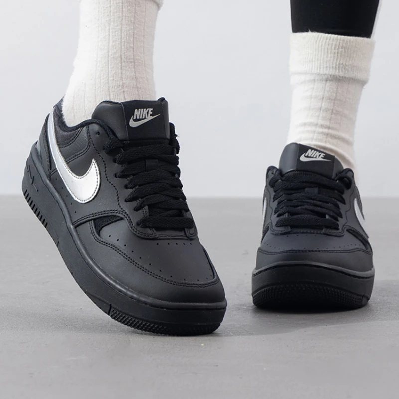 Nike  Authentic  Force Skateboarding Shoes For Women's Black Hq1674-001 Free Shipping