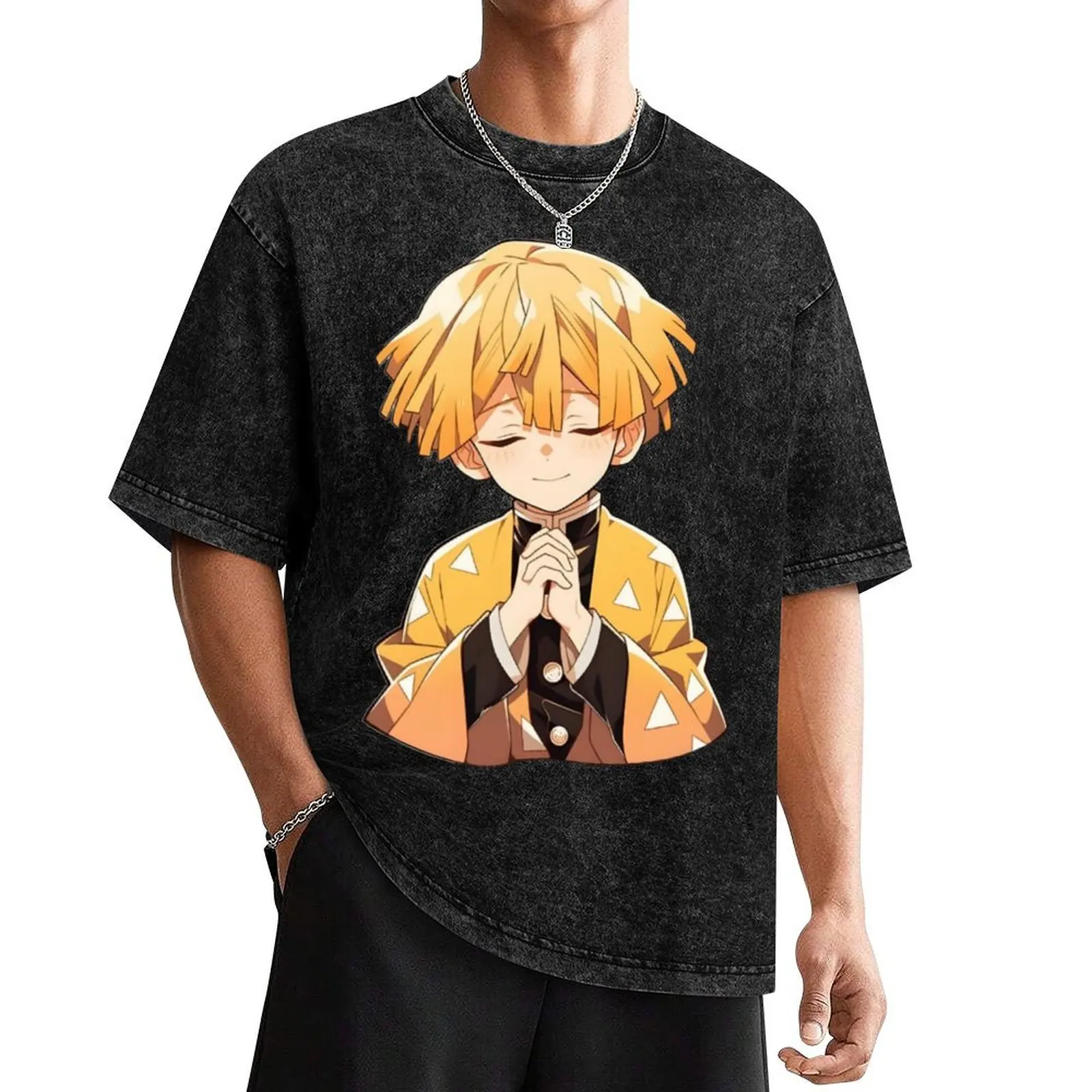 agatsuma zenitsu T-Shirt vintage anime shirt cute clothes mens t shirt graphic