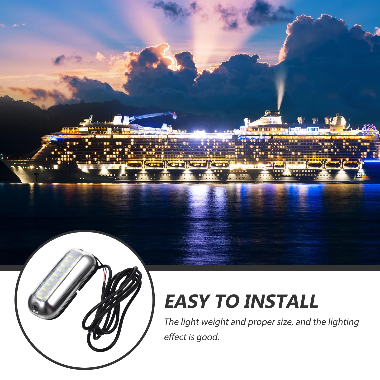 

Aquarium Lamp Led Fish Tank Light Waterproof Aquatic Underwater Plant Light Energy-Saving Long Lasting Easy Install Gift For