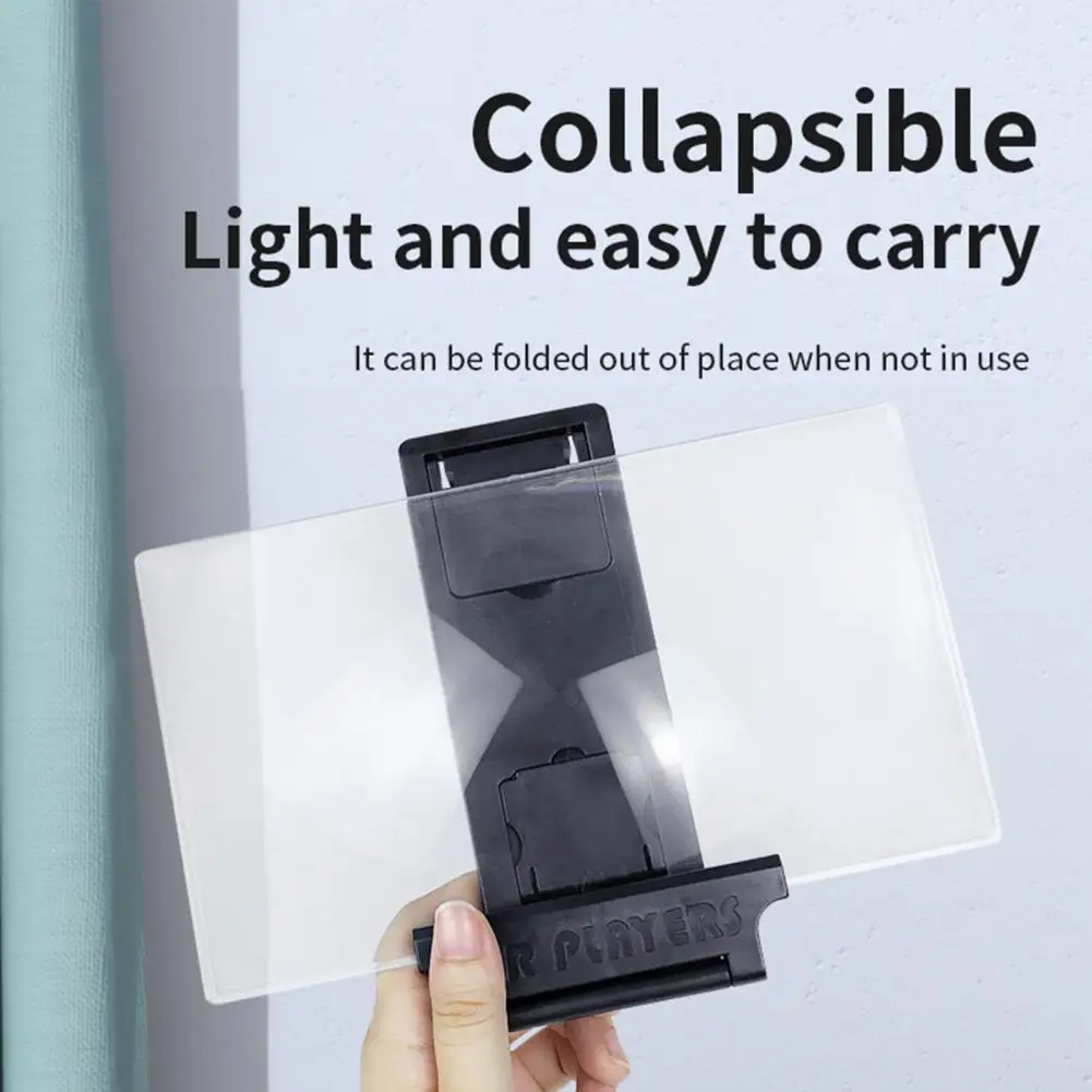 Screen Magnifier for Comfortable Viewing Anti-radiation Phone Screen Magnifier for Visual Fatigue Reduction 3d Movie Video Stand