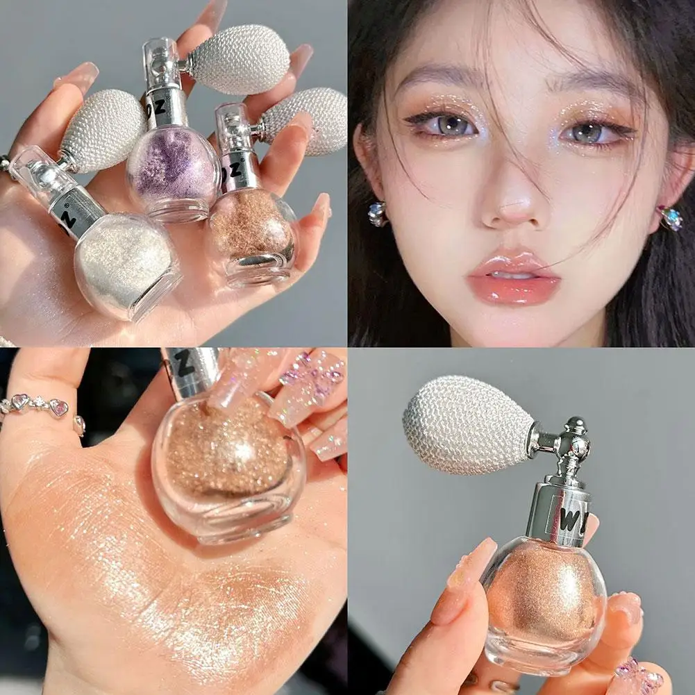 

Diamond Highlighter Powder Spray Waterproof High Gloss Glitter Bronzer Makeup Contour Highlight Face Powder Body Illuminato M2F8