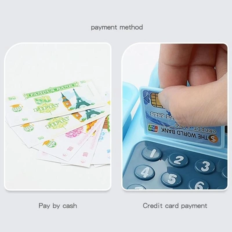 Multifunktionales Gedrücker -Registrierkasse Spielzeug ermutigen Zahlenfähigkeiten