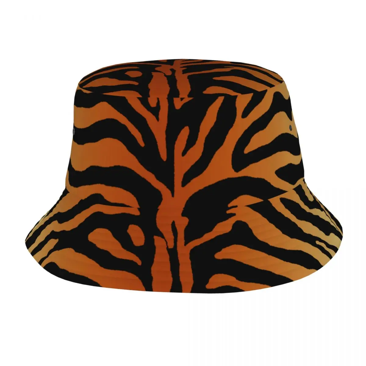 Tiger Stripes Animal Print Bucket Hats for Unisex Summer Travel Field Hat Street for Outdoor Fisherman Caps Dropshipping