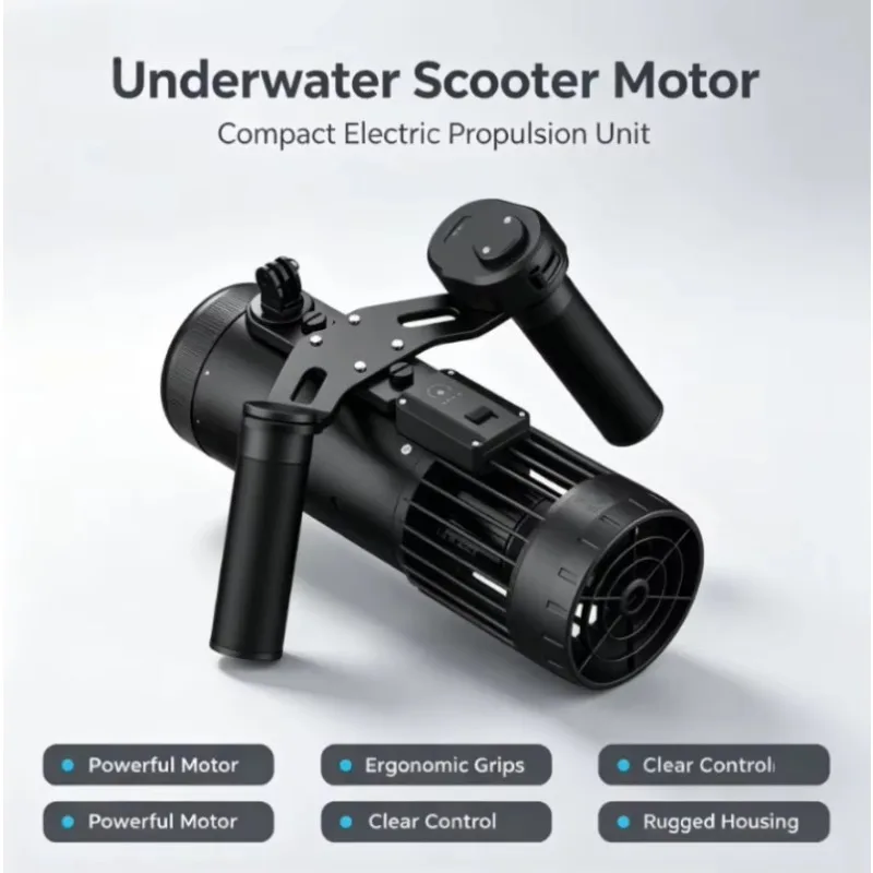 Underwater Waterscooter 40m Waterproof Depth Underwater Thruster For Snorkeling Freediving Swimming Dive Tool