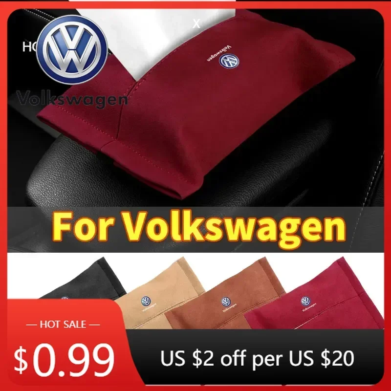 

For VOLKSWAGEN VW New Jetta VW For Volkswagen Car Drawer Box Hanging Tissue Bag Napkin Holder For Volkswagen VW Golf Polo Tiguan