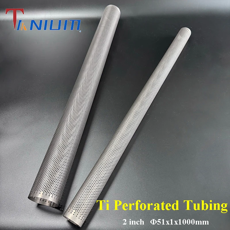 

2-дюймовая перфорированная трубка, глушитель 51 мм, перфорированная трубка GR2, длина 1000 мм