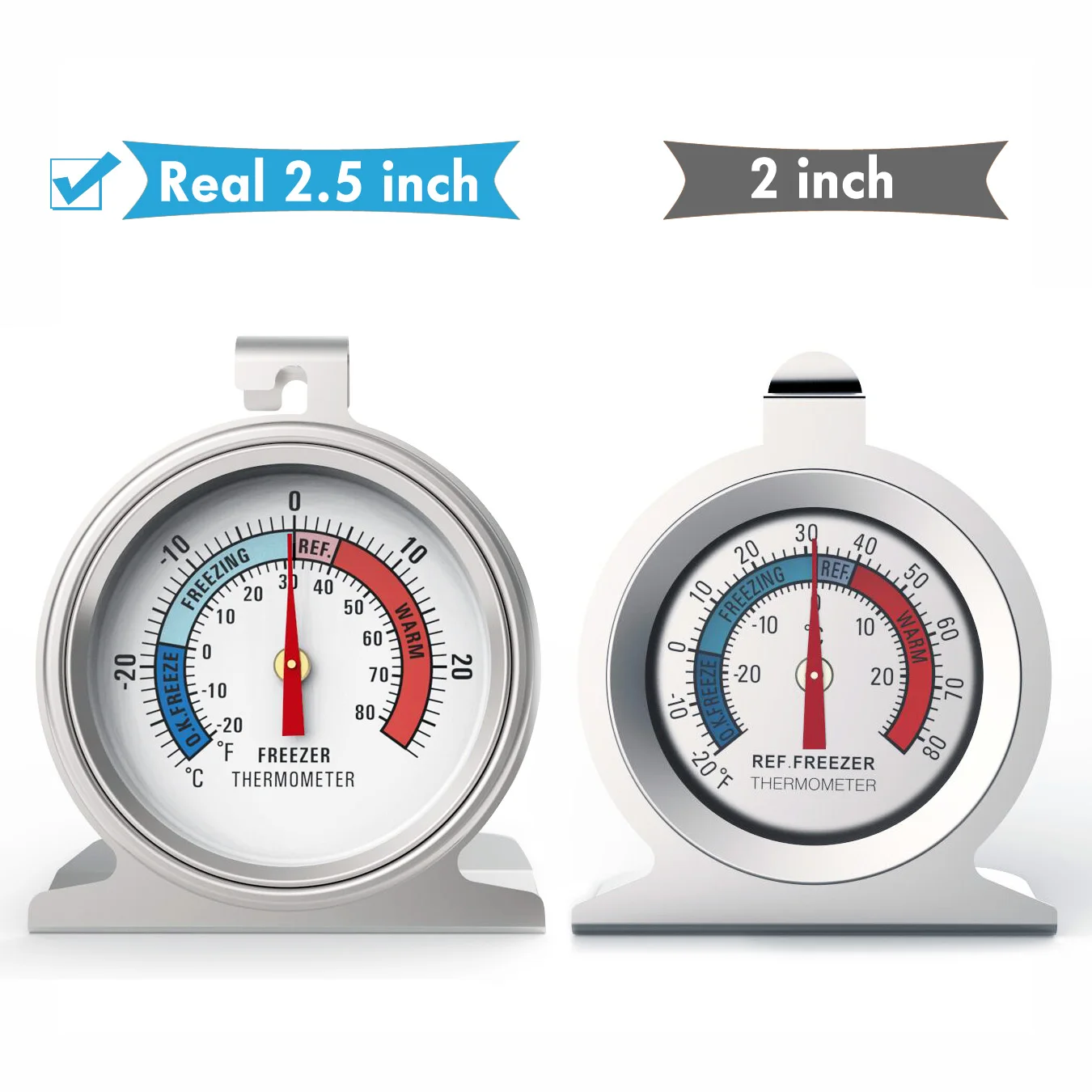 Mini stainless steel refrigerator, temperature sensor, high precision, freezer for home an One box of twod kitchen