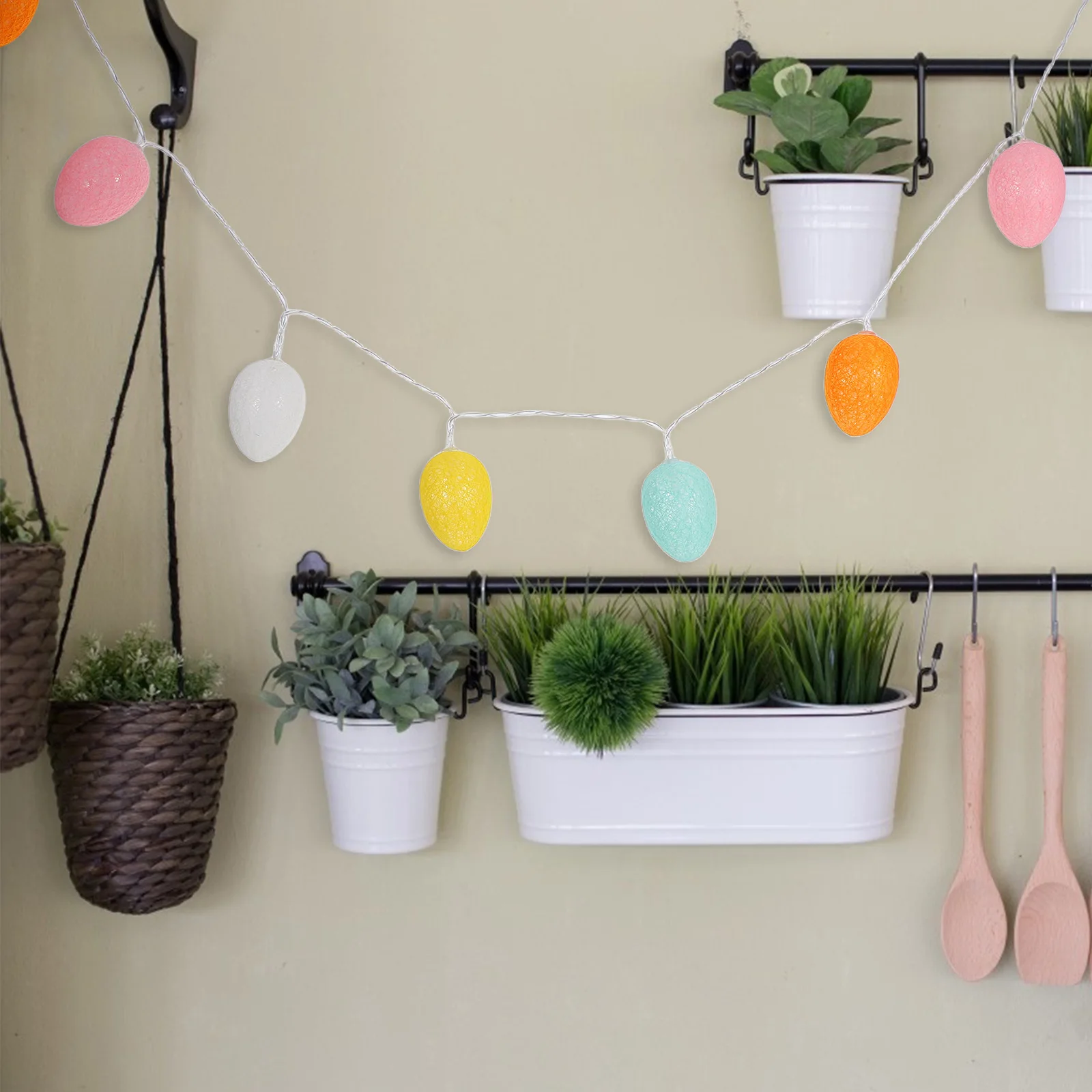 Easter Egg String Lights Led Operated Garland For Window Tree Party Outdoor Holiday Decorations Centerpiece