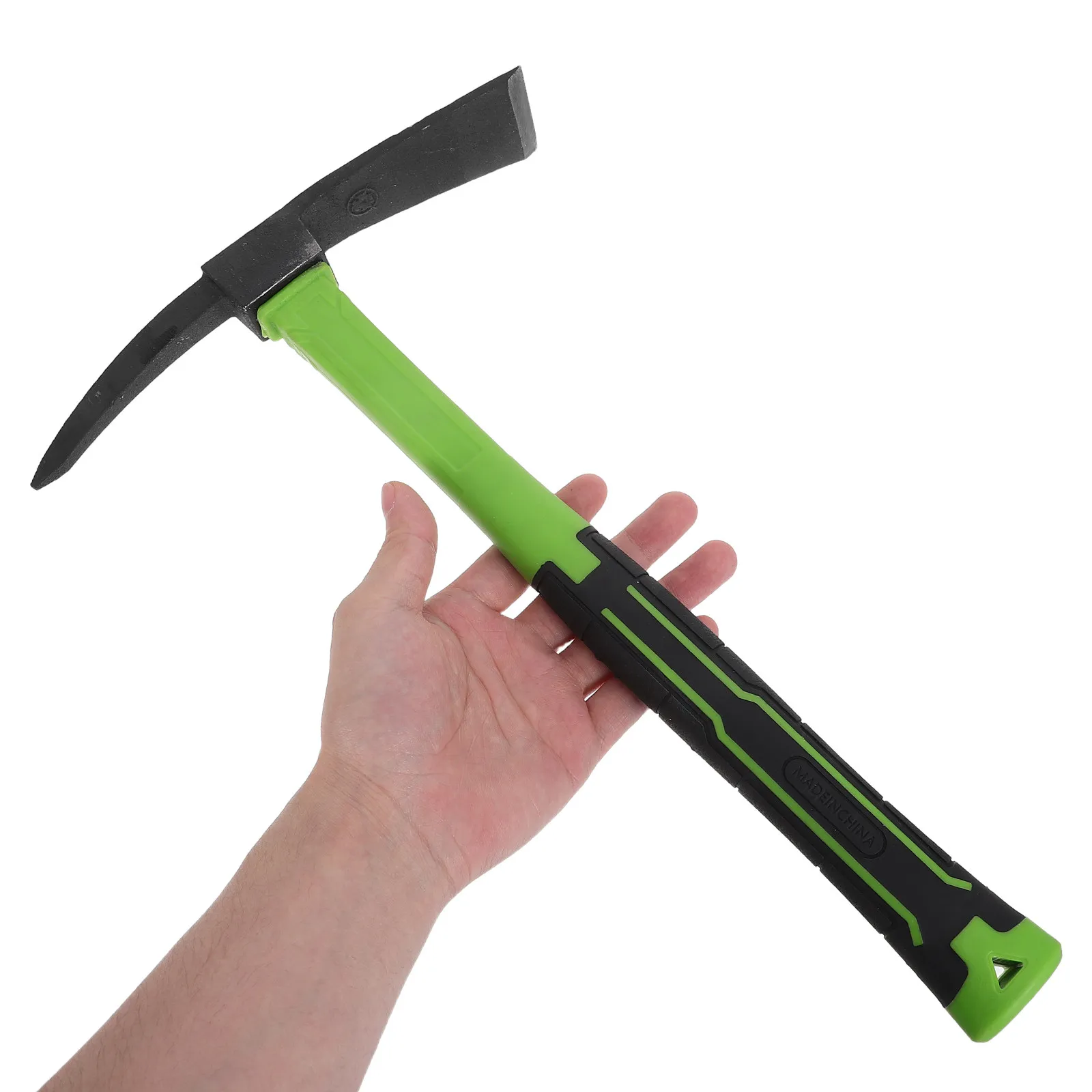 Gardening Pickaxe Forged Manganese Steel Mattock Dual Head Tool Compact Design for Digging Rock Breaking Trail Yard Work