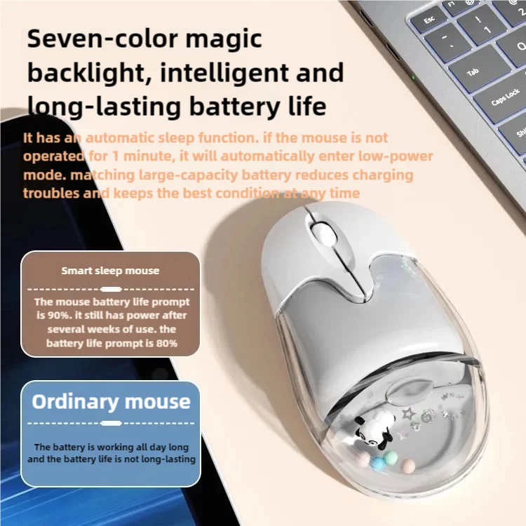New 2.4G/Bluetooth Cute Doll Wireless Aqua Mouse Creative Floating Animal Computer Optical Office Water Mice For Laptop Desktop