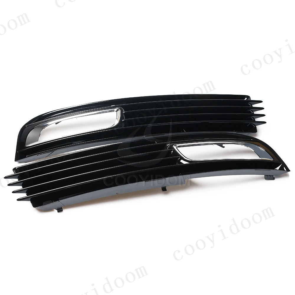 Car Fog Light For Audi A8 A8L D3 2008 2009 2010 4E0807681AN car-styling 4E0807682AN Grille Front Bumper Fog Light Frame Grille