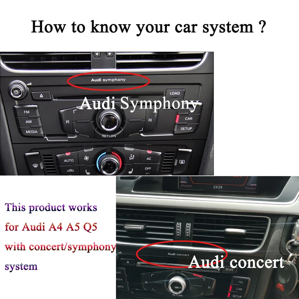 Auto Navigatie Achteruitrijcamera Interafce Voor Audi A5 Q5 A4 B8 Android Auto Wireless Iphone Carplay Module