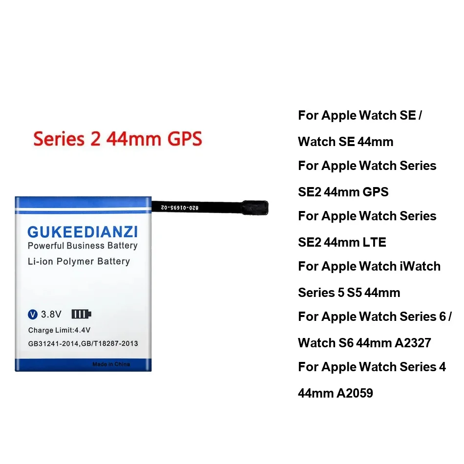 

Watch Battery Stable 310-500mAh For Apple Watch For iWatch SE 5 44MM A2059 A2327 Series SE2 4 5 6 Lte For Gps
