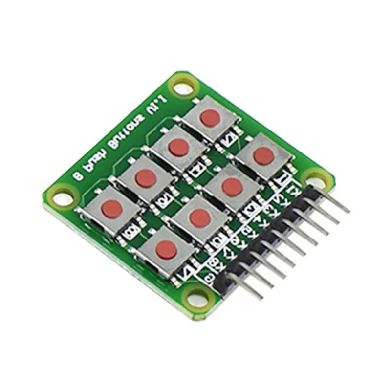 Teclado microinterruptor 2×4 com 8 interruptores Microcontrolador Módulo de expansão de teclado externo