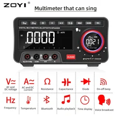 Zoyi-デスクトップ音声マルチメータ,プロフェッショナルデジタルマルチメータ,Bluetooth 19999カウント,真のrms,自動範囲,DC, AC,ZT-5566SE