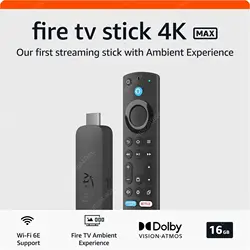 Best Seller New Fire TV Stick 4K Max Wi-Fi 6E Enabled Smart Bluetooth Voice Remote with Alexa TV Controls Supports Free and Live