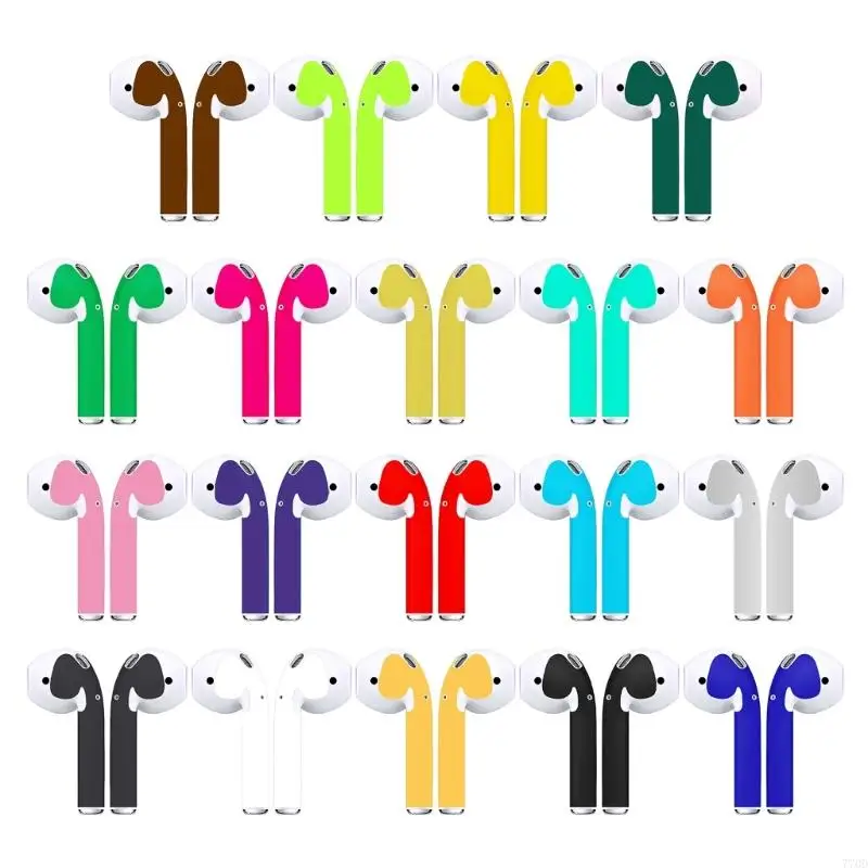 

770D Earphone Skin Sticker Earbuds Decals Multi-Color for Airpods Pods Earphone Accessories