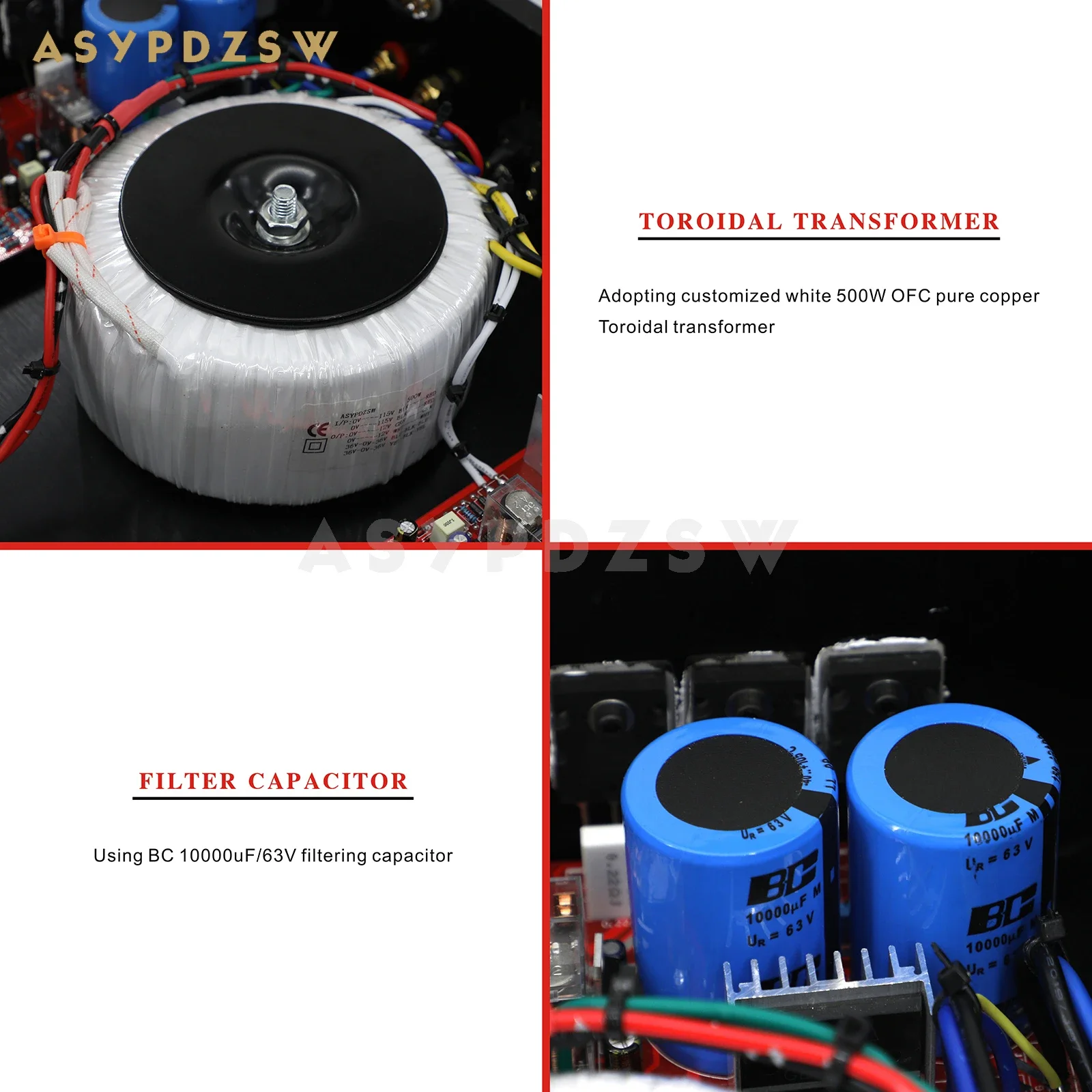 Amplificateur de puissance A-60 HIFI fini, phase de référence A60, retour en courant 200W + 200W