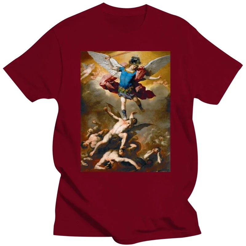 St Michael The Archangel Artwork T shirt st michael graphic print angel angels archangels saints saint saint michael