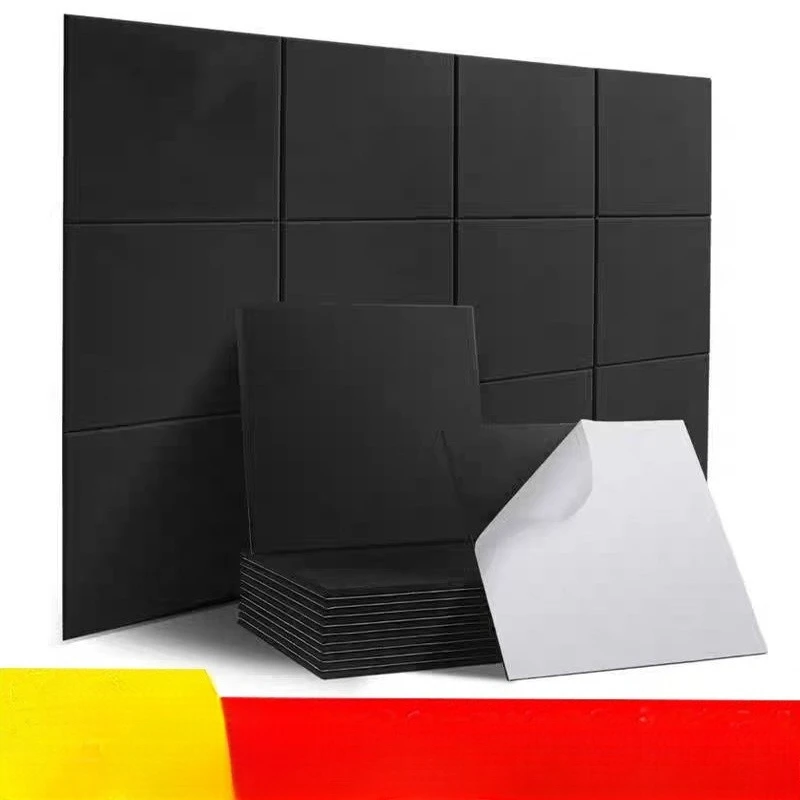

Polyester Fiber Acoustic Panels Soundproof Wall Panels Self-Adhesive Wall Tiles for Home Studio Office Noise Reducing Wall Decor