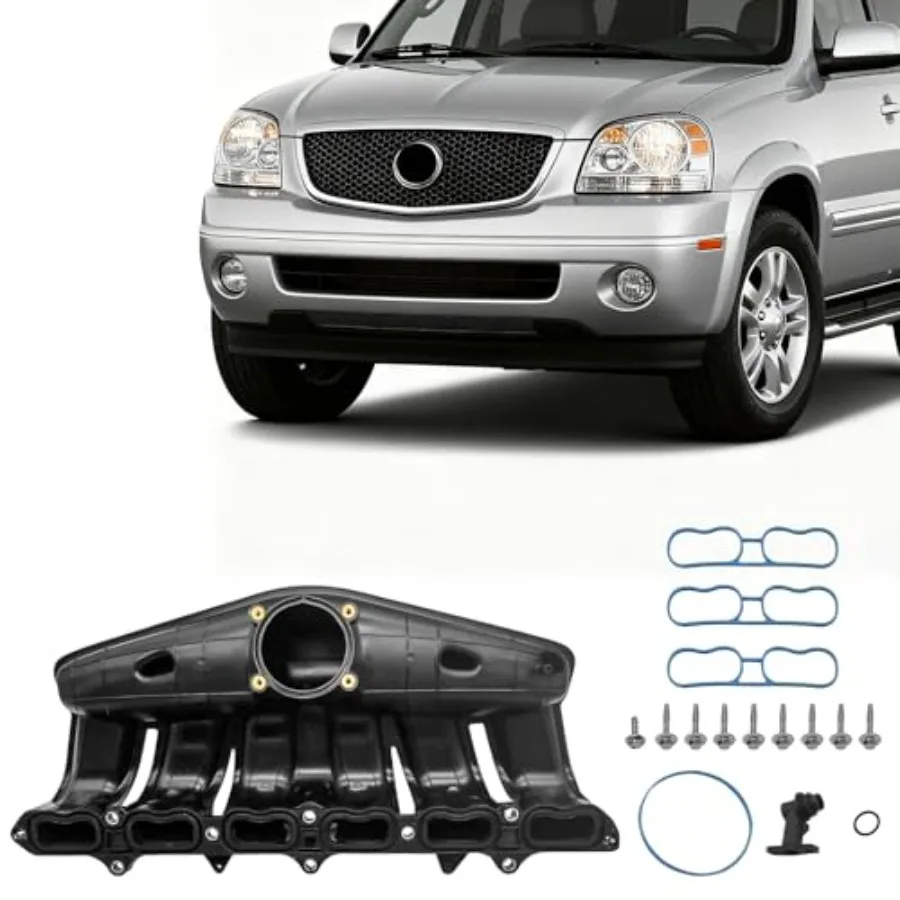 

Intake Manifold w Gaskets for Rainier Chevy GMC Envoy Isuzu Saab 97x HighPerformance Engine Component with Sealing Gaskets for