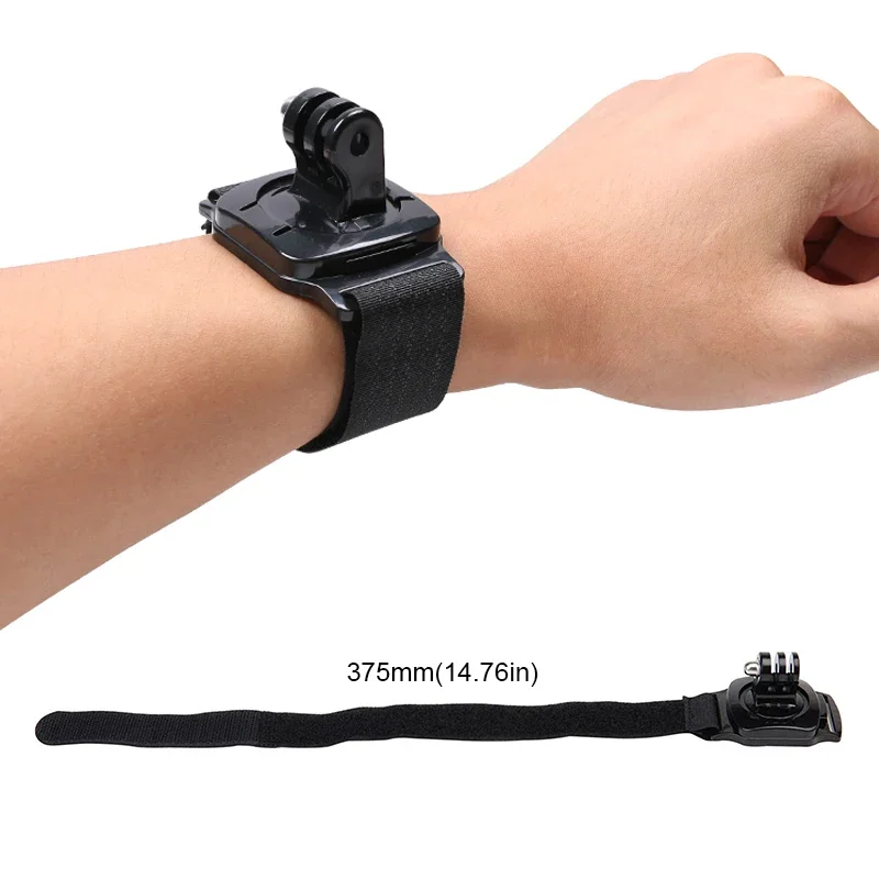 360 Degree Rotation Camera Wrist Strap Mount for GoPro Hero 11 10 9 8 7 6 5 4 Yi Sjcam Sj4000 Eken H9r Action Camera Accessories