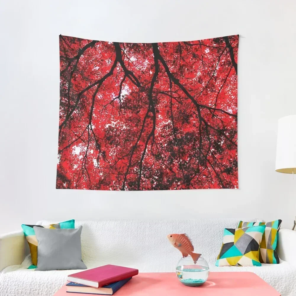 

Leaves Fell Like Drops of Blood Tapestry Outdoor Decoration Wall Hanging Wall Decor Tapestry