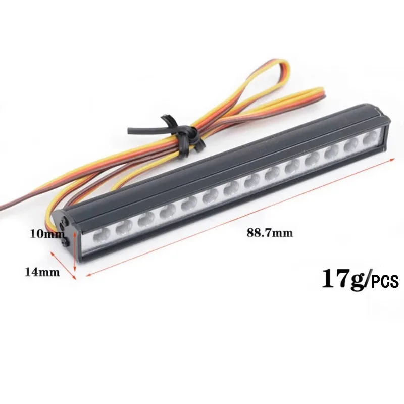 Heavy Duty Front Bull Bar Bumper With Lighting Module For YIKONG 4104 6101 TRX4 Solid Metal RC Vehicle Modification Accessory view 4
