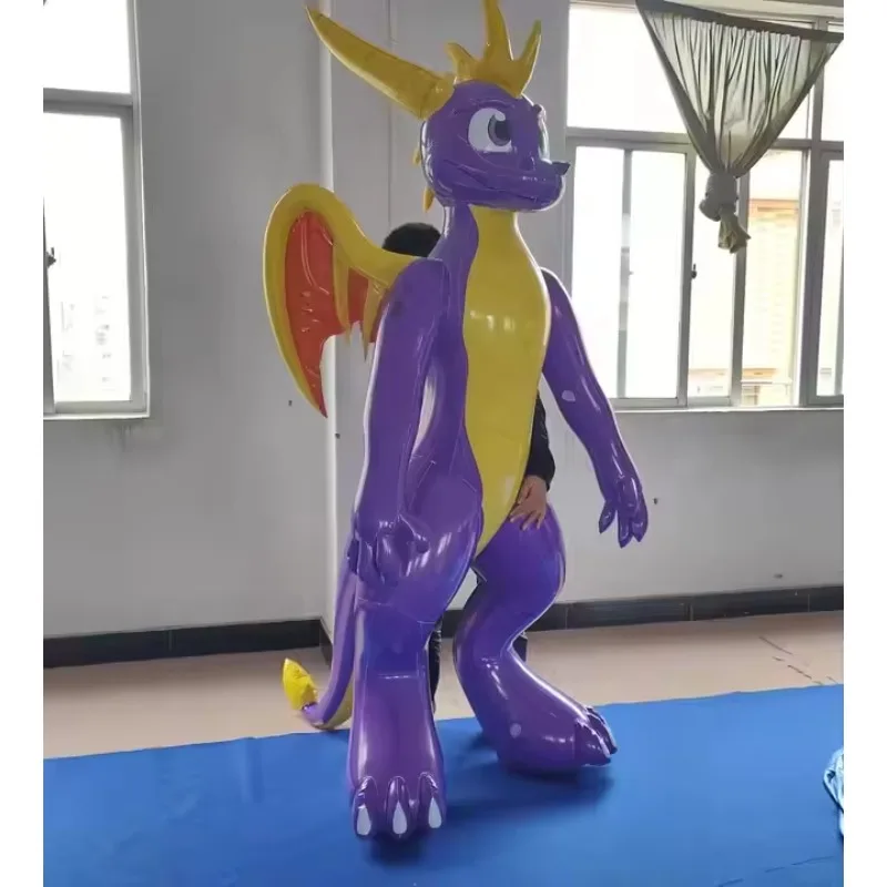 

Beile Customized Hot Sale Inflatable Purple Dragon Toy Newest Design PVC Model Mascot for Promotion Size