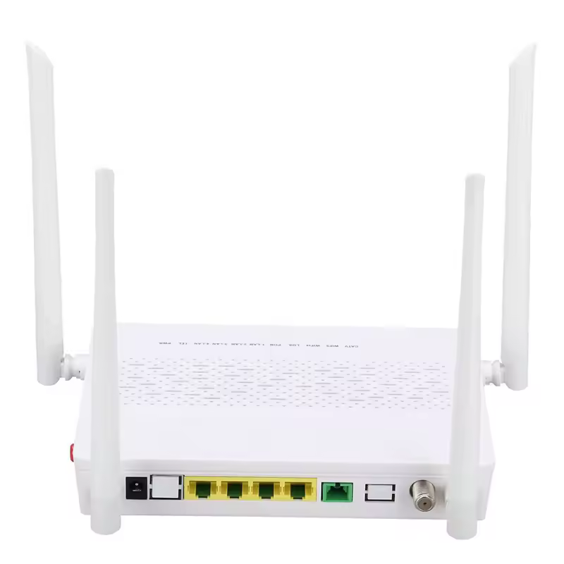 Волоконно-оптическое оборудование Xpon GPon Epon Onu Router FTTH Giga Dual Band 2.4G 5G Wi-Fi + CATV