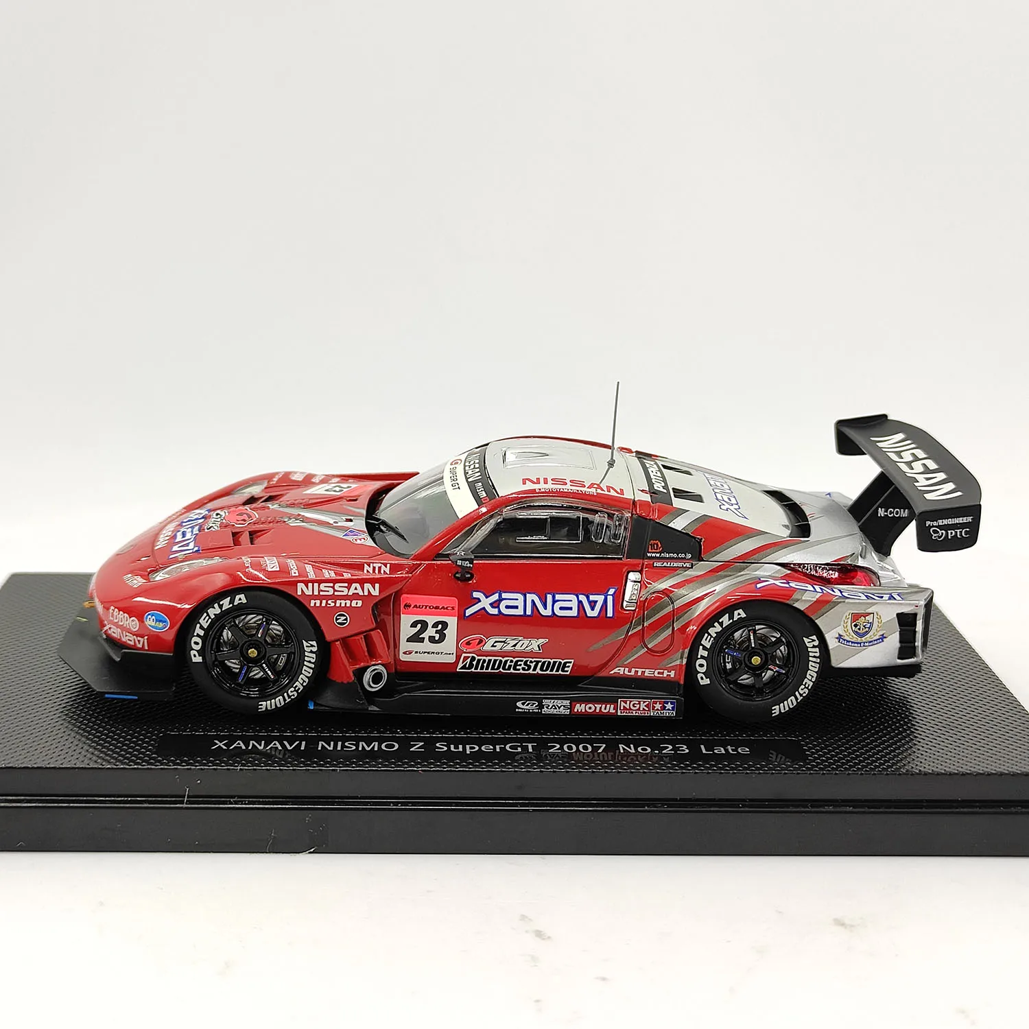 Diecast EBBRO 1:43 Scale XANAVI NISMO Z SuperGT 2007 #23 Alloy Car Model