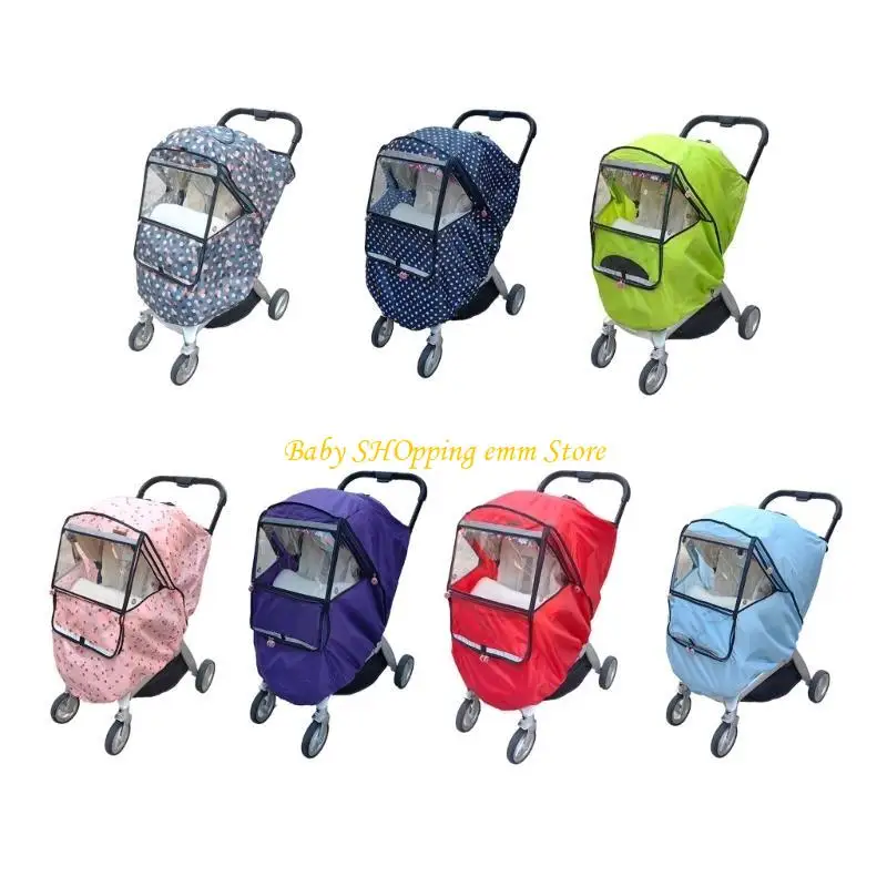 

23GD Baby Pushchair Cover with Zipper Strollers Accessories Breathable Weather Shield