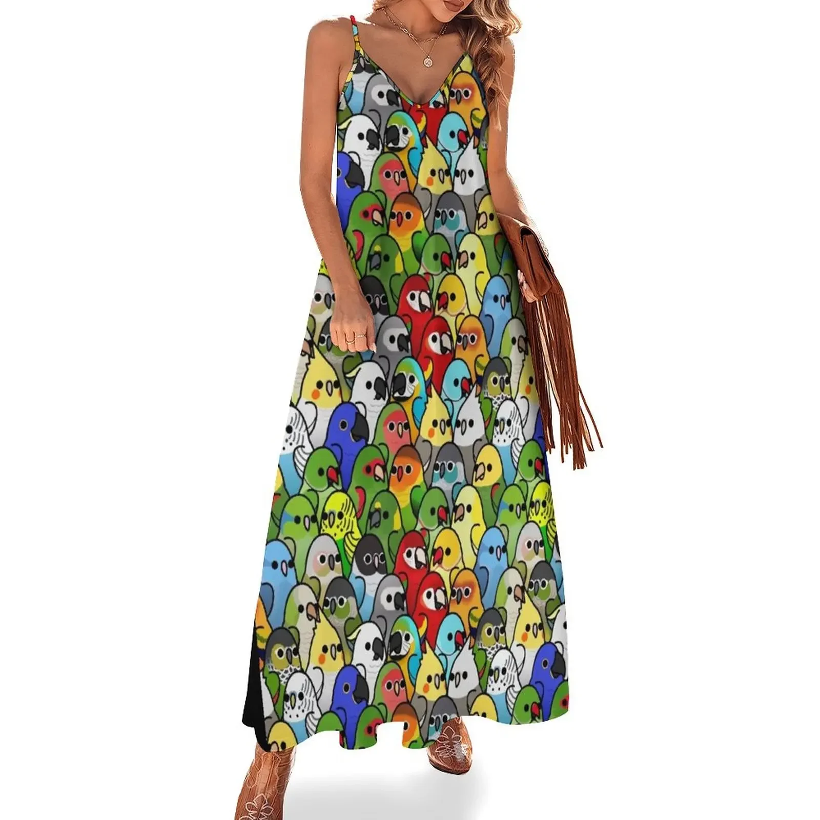 

Too Many Birds! Bird Squad 1 Sleeveless Dress dress prom dress luxury
