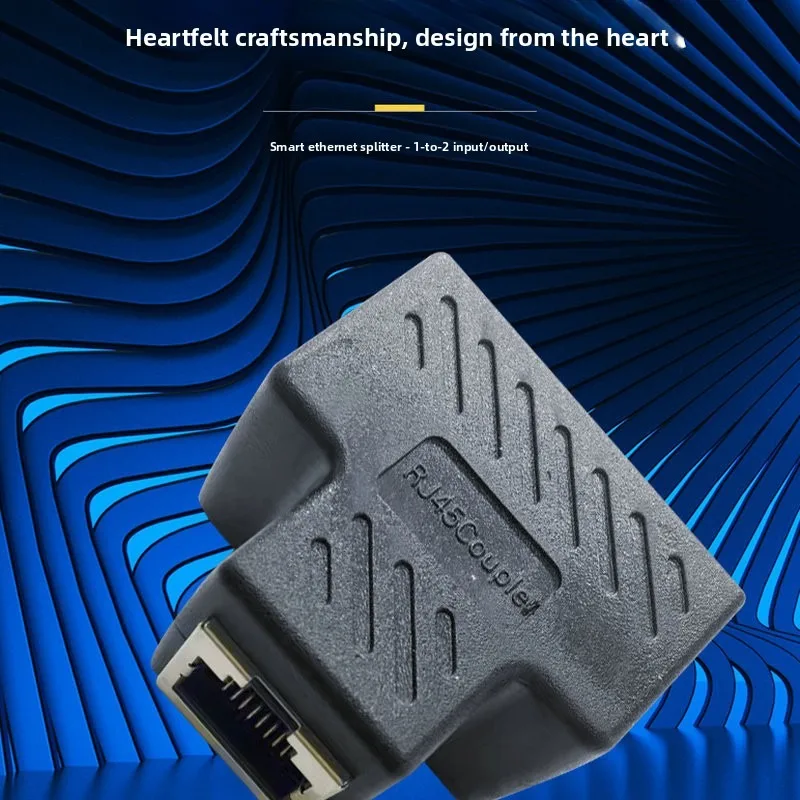 مقرنة موصل RJ45 ثلاثية الاتجاهات للشبكة، موصل إيثرنت مستقيم، موسع كابل الشبكة لأجهزة الكمبيوتر #3