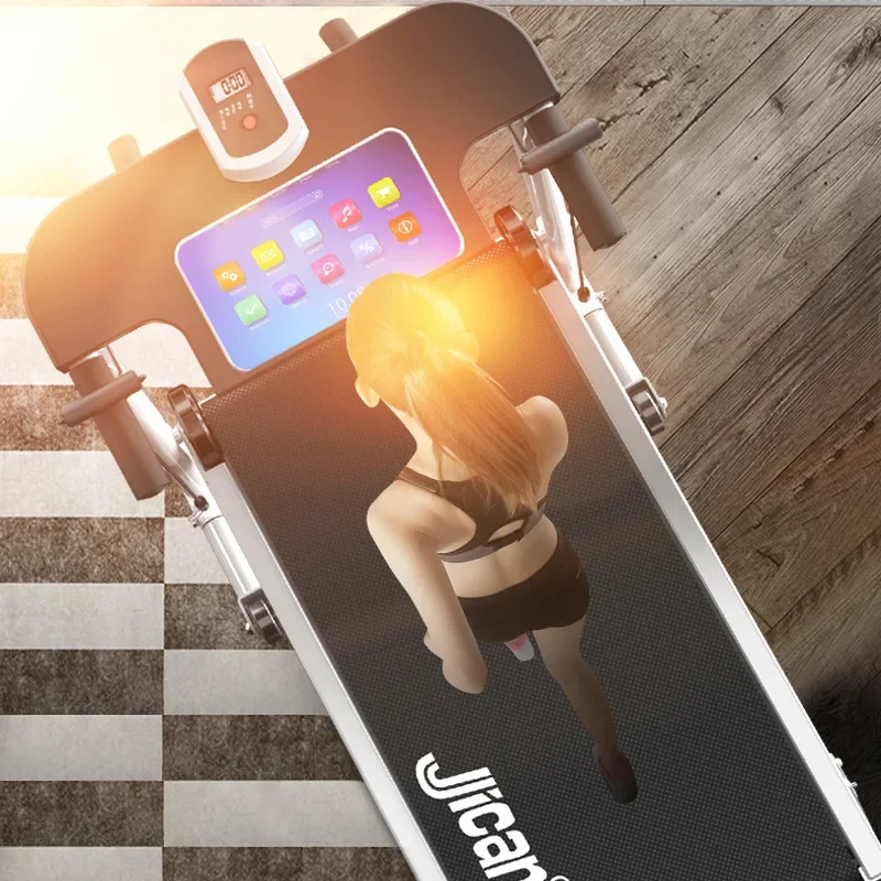 جهاز سير منزلي، آلة مشي ميكانيكية صغيرة وصامتة وقابلة للطي، آلة خطوات داخلية متعددة الوظائف، معدات لياقة بدنية