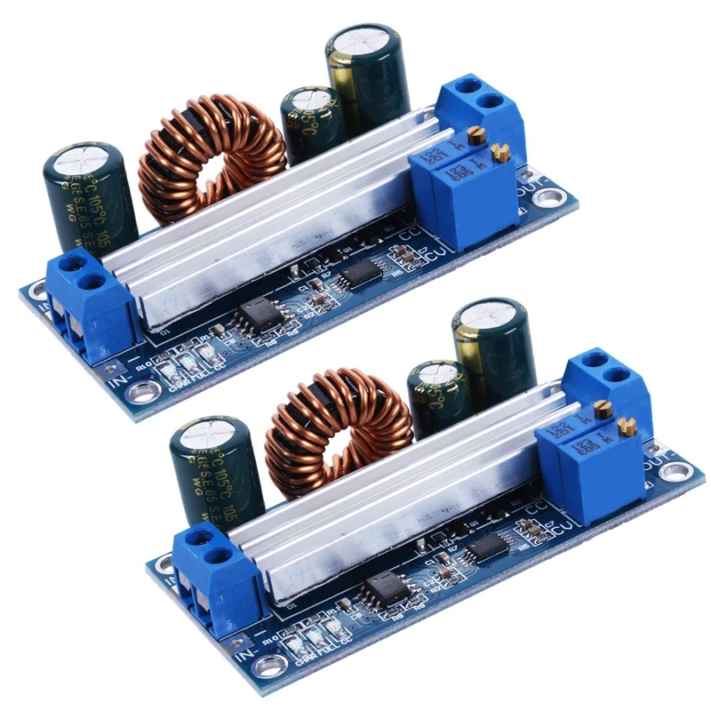 2X DC-DC Auto Buck Boost Voltage Converter Step Down/ Step Up Voltage Regulator Adjustable DC 5V-30V To 0.5-30V