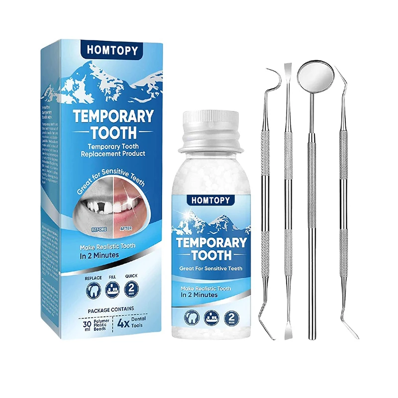 1/5pcs 30ml Temporary Tooth Repair Glue Set False Teeth Dental Supplies Modification Filling Teeth Gaps Solid Glue